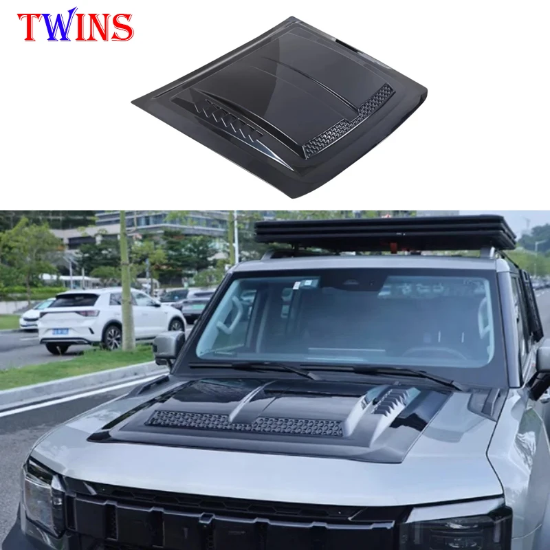 Hood Cover Modification Off Road Network Small Hood Fit for JETOUR Traveler T2 2023-2024 Auto Exterior Decoration Accessories