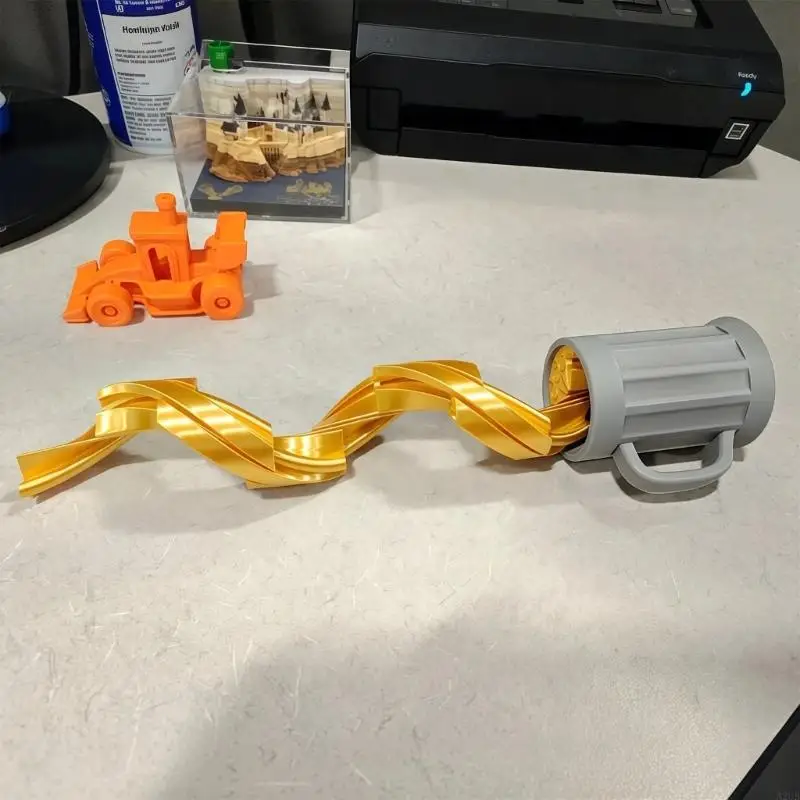 

3D печатная игрушка-кляп с пролитой чашкой кофе, игрушка для снятия стресса, забавный декор стола для офиса и домашнего A2UB