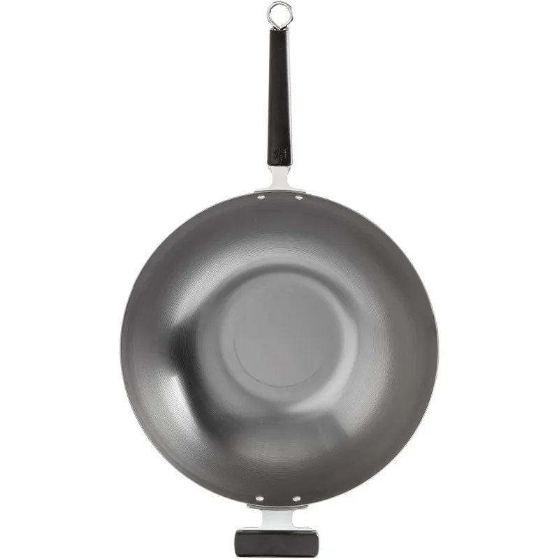 Professional Series 14-Inch Carbon Steel Wok with Phenolic Handles