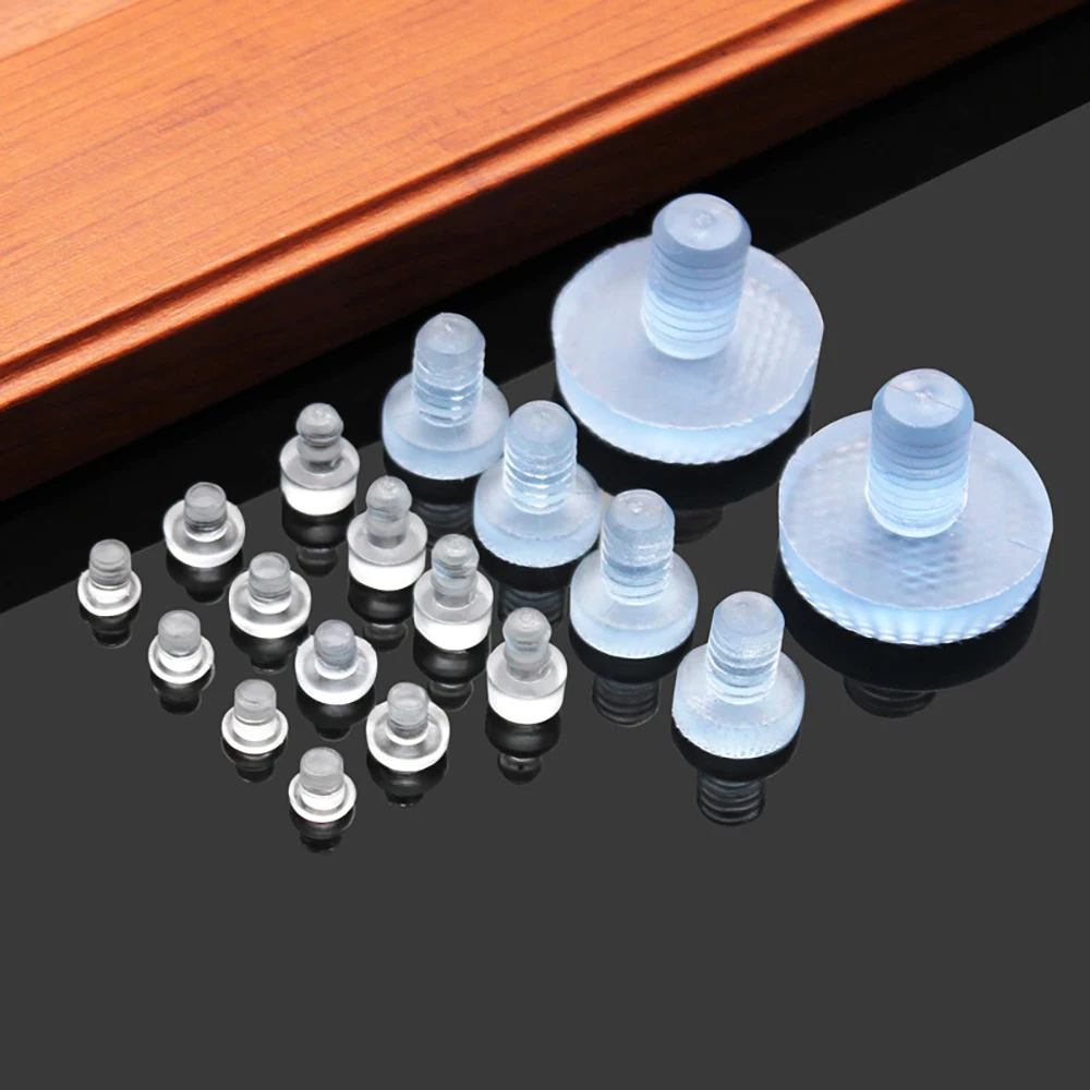 Transparent Silicone Rubber Stopper Chair Stool Foot Pad T-Shaped Stopper Furniture Table Chair Leg Anti Slip Silent Plug