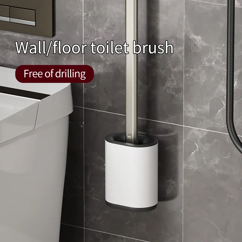 Une brosse de toilette murale toilette domestique toilette premium sans perforation spécial toilette brosse de nettoyage