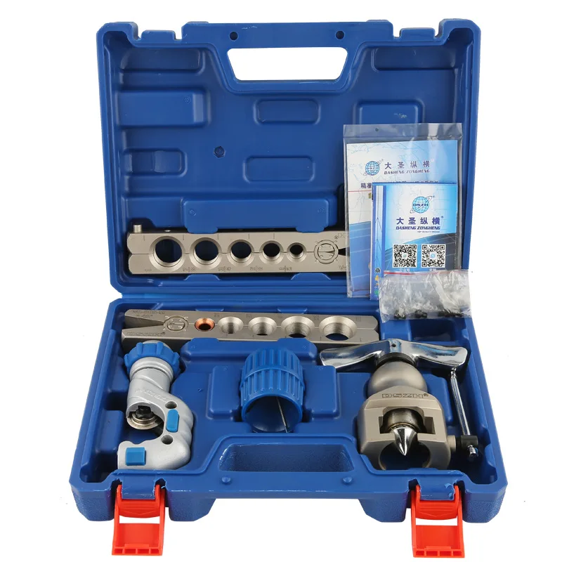 WK-805FT-L Large Diameter Eccentric Metric R410 Expander Bell Mouth 12-25mm Refrigeration Flaring Tool Kit Copper Pipe Expander