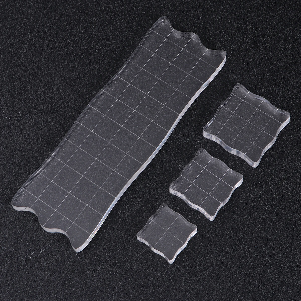 Panneau de tampon Transparent en acrylique, 7 pièces, matrices de découpe de gaufrage, blocs vierges créatifs pour Scrapbooking, Album Photo fait à la main