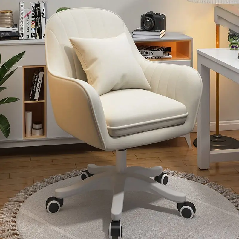 Design moderno e confortável Poltrona relaxante Cadeira de mesa de estudo 360 Roda antiderrapante rotativa