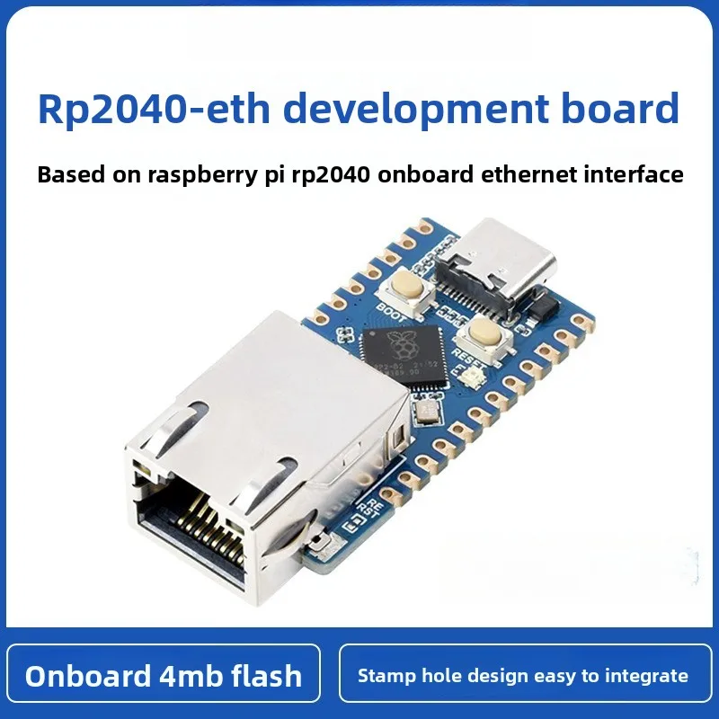 

Mini RP2040-ETH Development Board Dual-Core Processor Raspberry Pi Microcontroller with Network Port Module