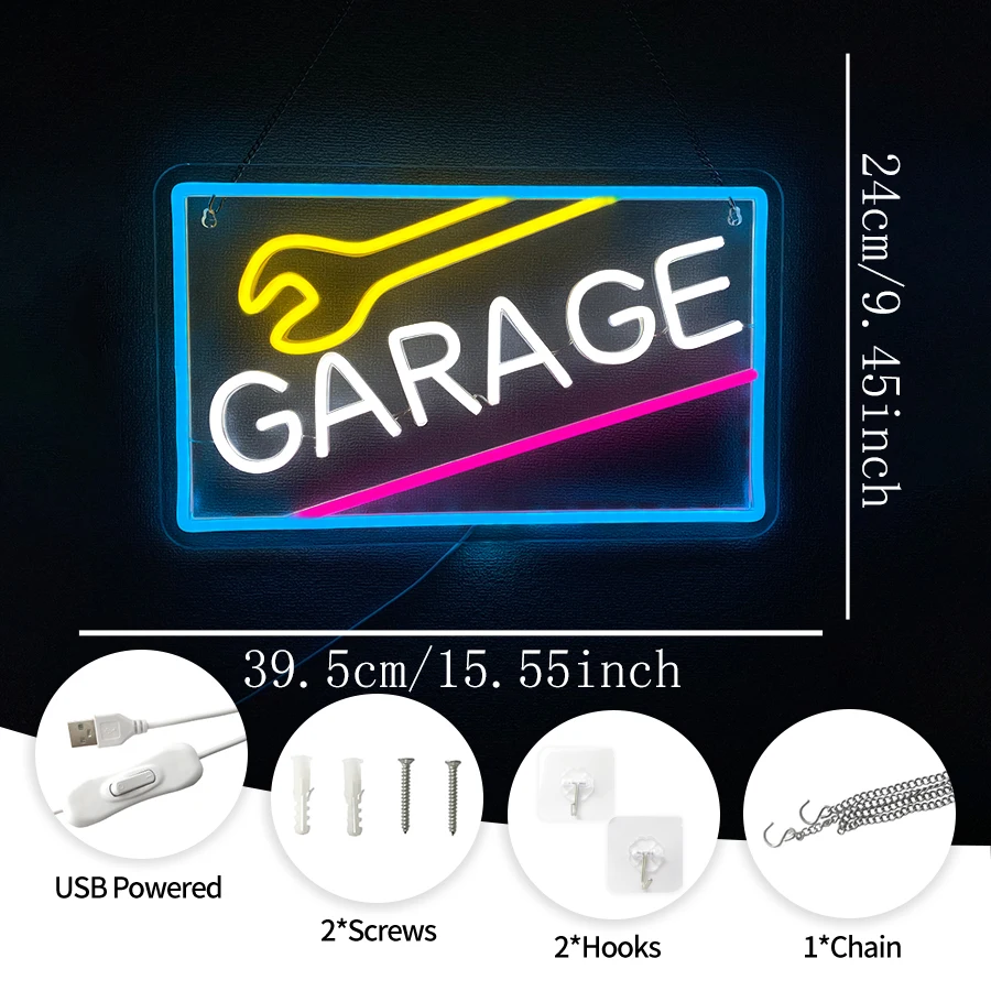 Letreiro Neon para Garagem, De - Auto Repair Shop Signs avaliação e preço