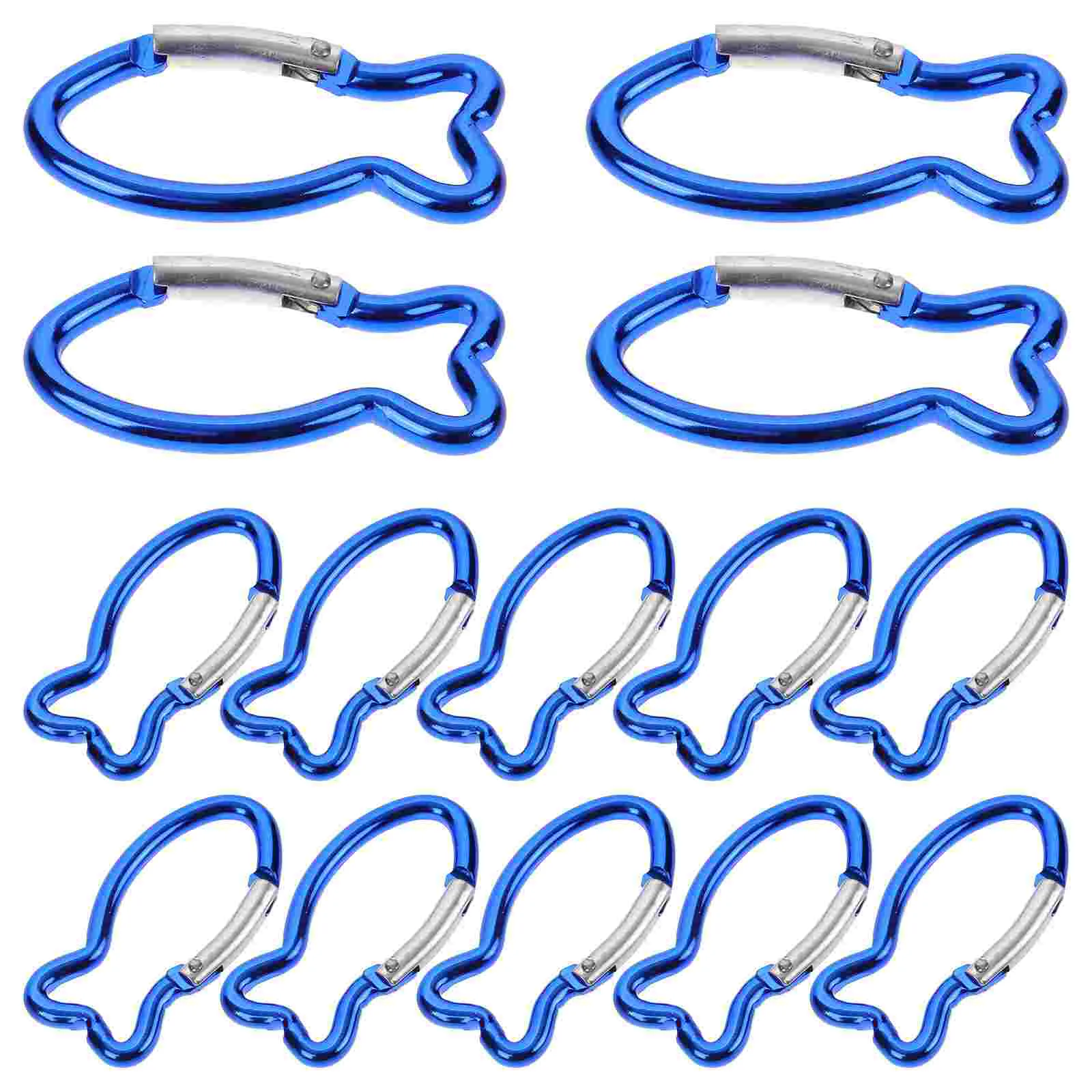 15 Pcs Microwave Outdoor Safety Buckle Swing Aluminum Alloy Professional Carabiner Clip