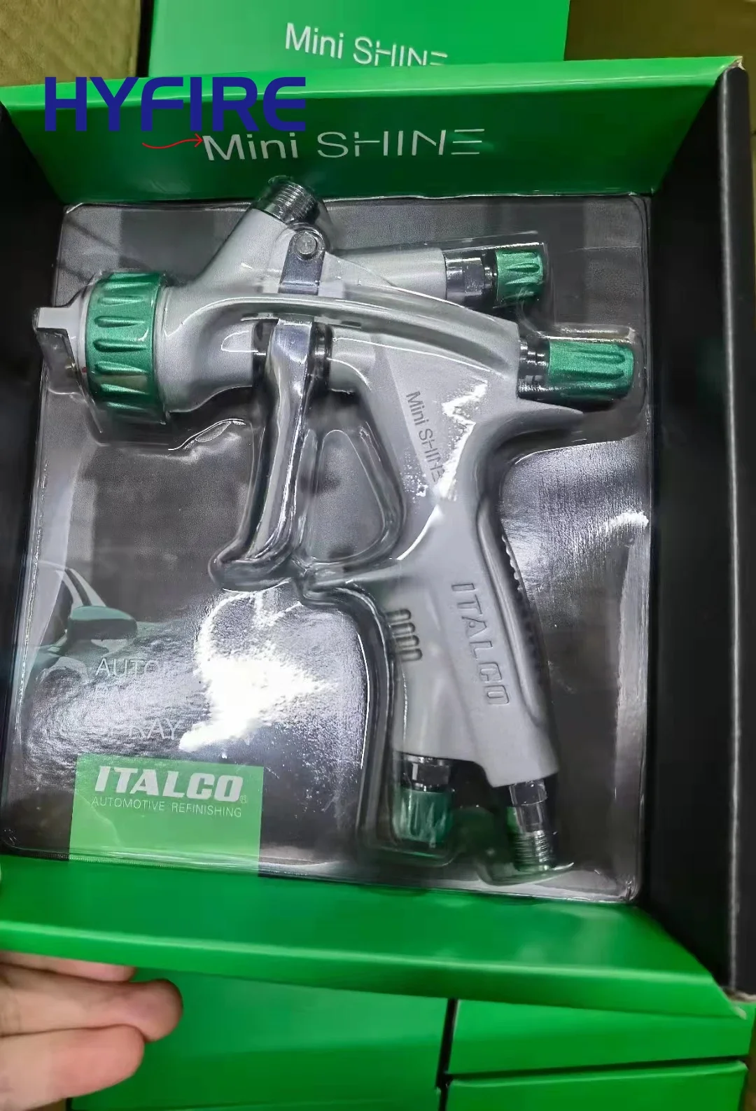 USA brand ITALCO mini shine H.V.LP spray gun 250ml cup 1.0 mm nozzle