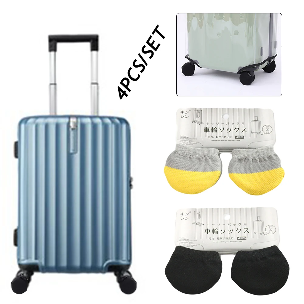 Universal Luggage Wheels Protector Chair Wheels Cover Dustproof Cap Chair Leg Protector Trolley Case Castor Sleeve Wheels Shoes