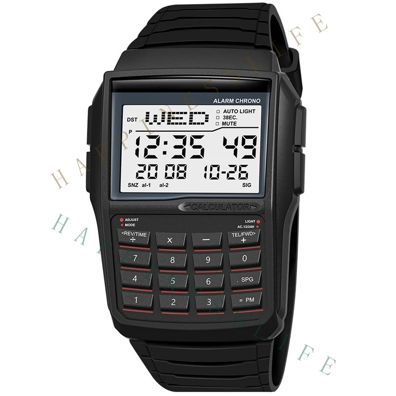 GR+   LED Electronic Watch Digital Sports Multifunction Calculator Watch  Watch3605