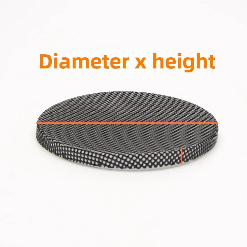 MW Audio 2PCS zwarte luidsprekerrooster, fijnmazig gebogen ijzeren deksel voor midden-hoge audio DIY