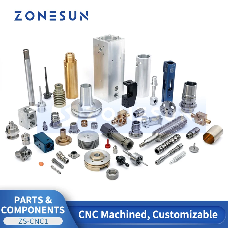 ZONESUN ZS-CNC1 Custom CNC Machining Parts Aluminum Turned Lathe Service Metal Prototype Milling Precision Components
