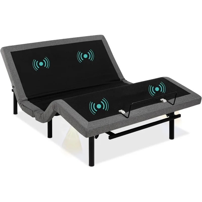 

Ergonomic Queen Size Adjustable Bed Zero Gravity Base for Stress Management w/Wireless Remote Control Massage USB Ports