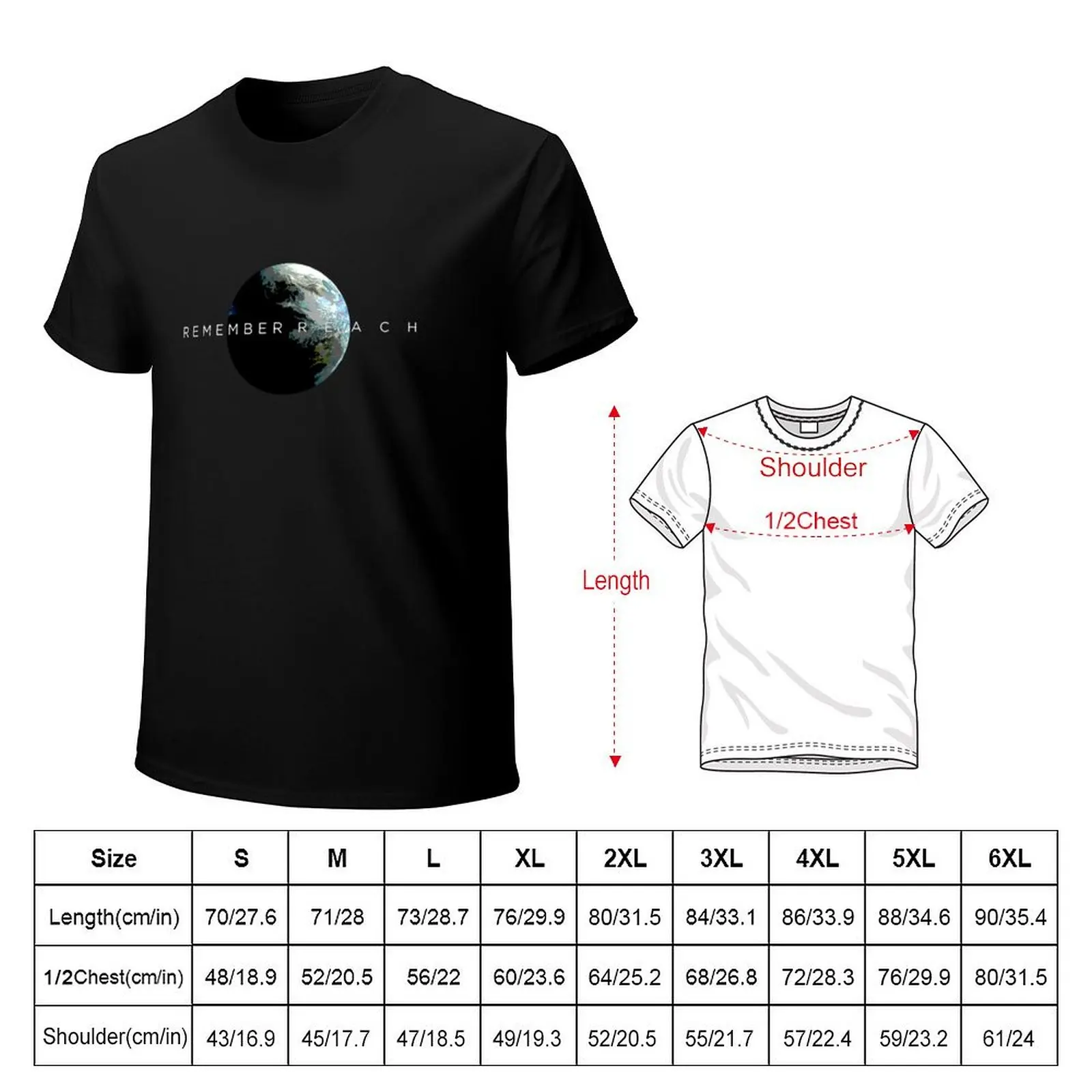 Remember Reach T-Shirt Aesthetic clothing plain Men's clothing