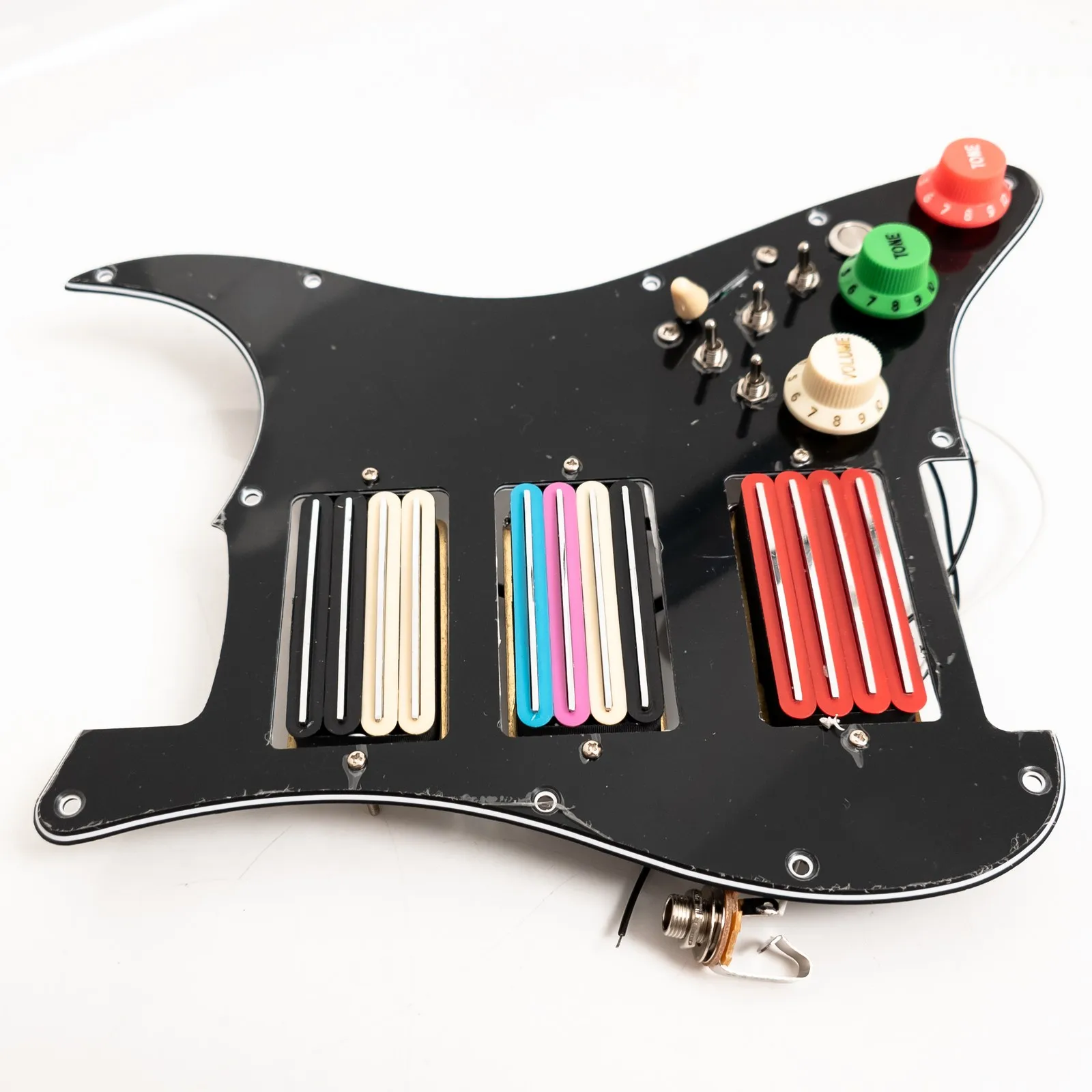 HHH High Output Prewired Loaded Pickguard Triple Humbucker Pickup Assembly for ST Style Electric Guitar Parts
