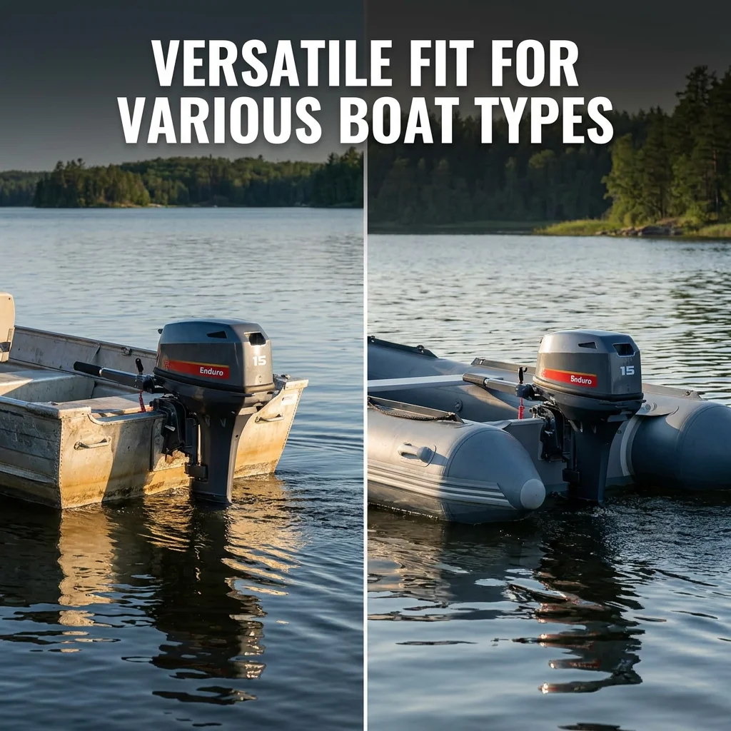 New 15-11 Enduro Outboard Boat Motor 2 Stroke 2 Cylinder Water-cooled Marine Engine Manual Starting System Spare Parts Boats