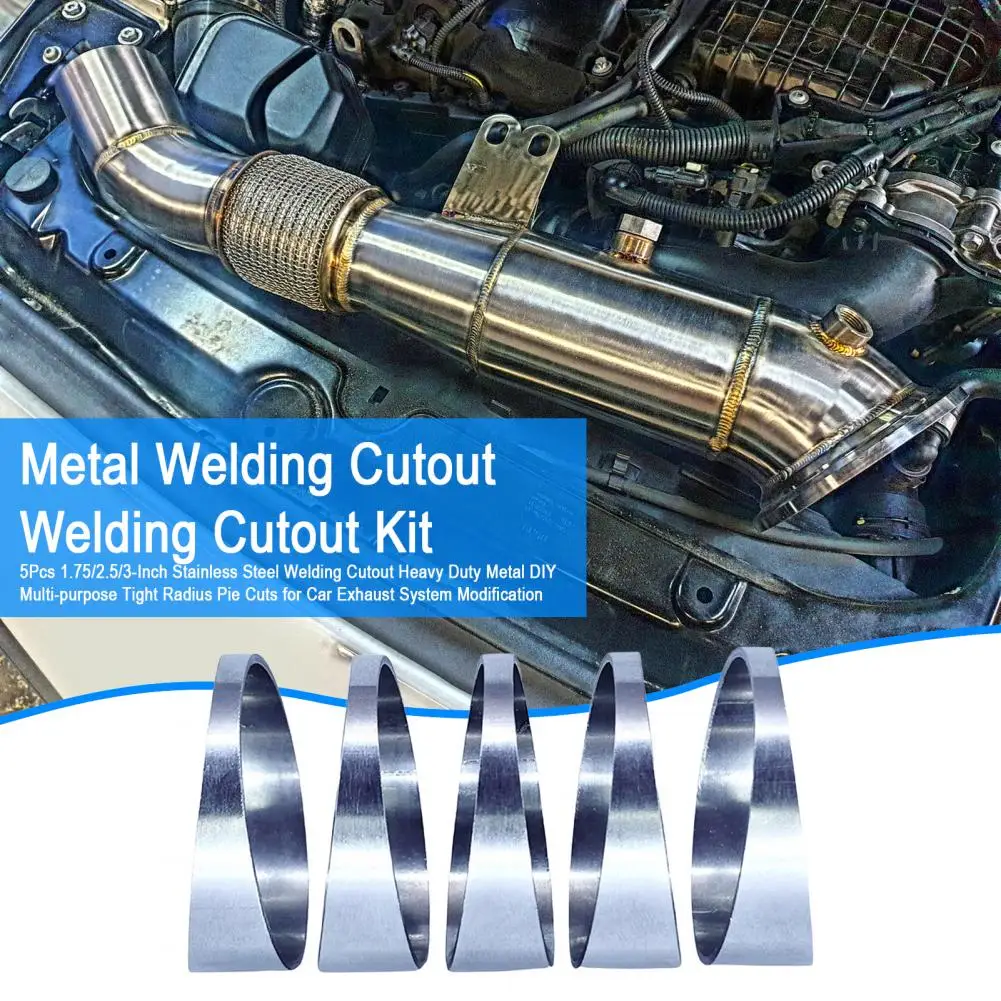 

Metal Welding Cutout Stainless Steel Welding Cutout Set for Car Exhaust System Modification Heavy Duty Metal Diy Multi-purpose