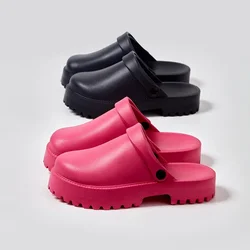 2024 Summer  EVA Thick Soft Sole Cloud Slippers Women Comfot Non-slip Beach Slides Shoes Flip Flops Platform Women's Sandals