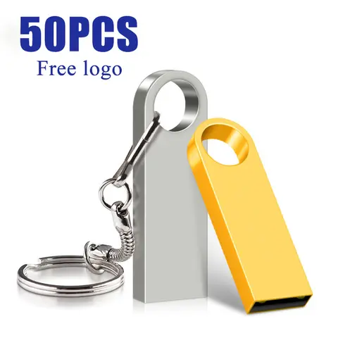 50 adet/grup Ücretsiz logo Pendrive 128 GB USB yaratıcı altın anahtar USB 2.0 usb Flash Sürücü pendrive 4 GB 8 GB 16 GB 32 GB 64 GB bellek çubuğu