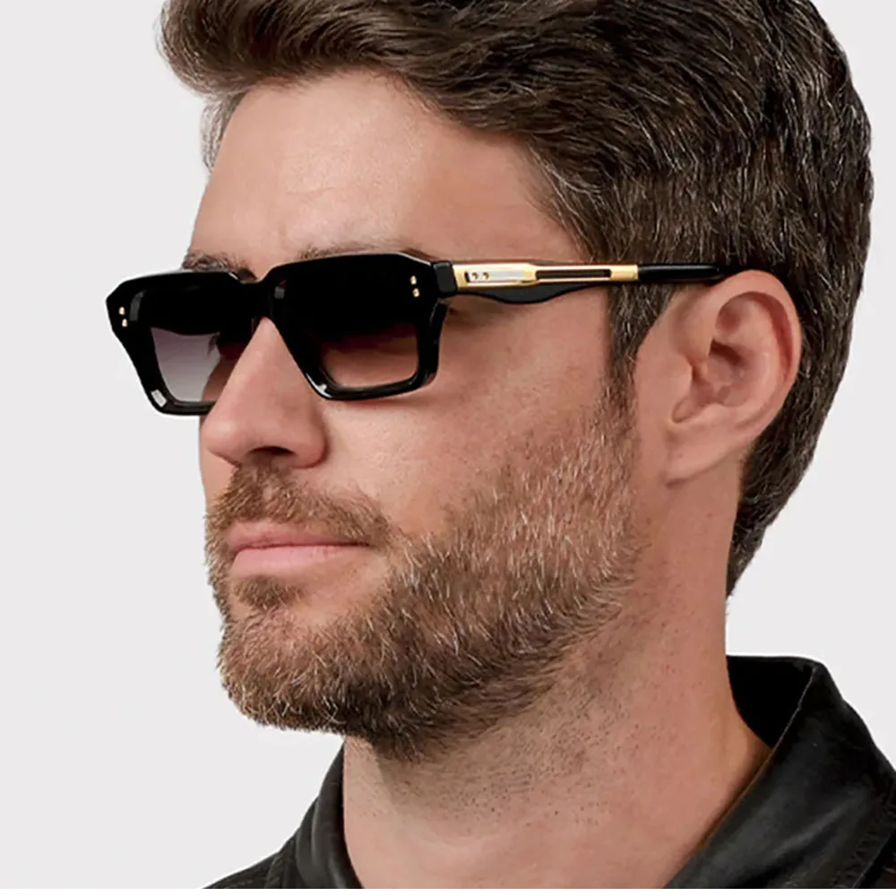 Retro Sonnenbrille Männer Vintage Quadrat Sonnenbrille Frauen Luxus Designer Mode Gläser Dropshipping Gafas De Sol Hombre Zonnebril – Detail 1