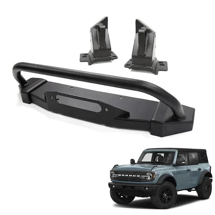 STLFSteel Winch Plate with Bull Bar for Ford Bronco 2021+ 2 4 Door Mainland China