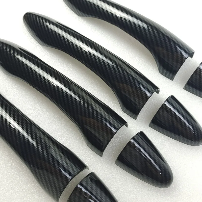 For Kia Optima K5 TF MK3 2011 2012 2013 2014 2015 Carbon Fiber Chrome Car Door Handle Cover Trim Sticker Styling Accessories