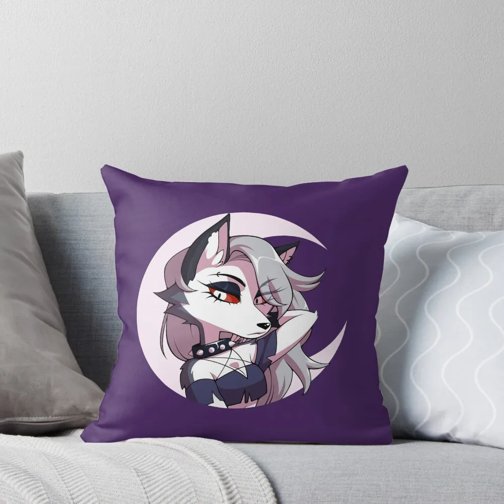 

Helluva Boss || Loona Moon Throw Pillow Couch Pillows home decor items Bed pillowcases pillow