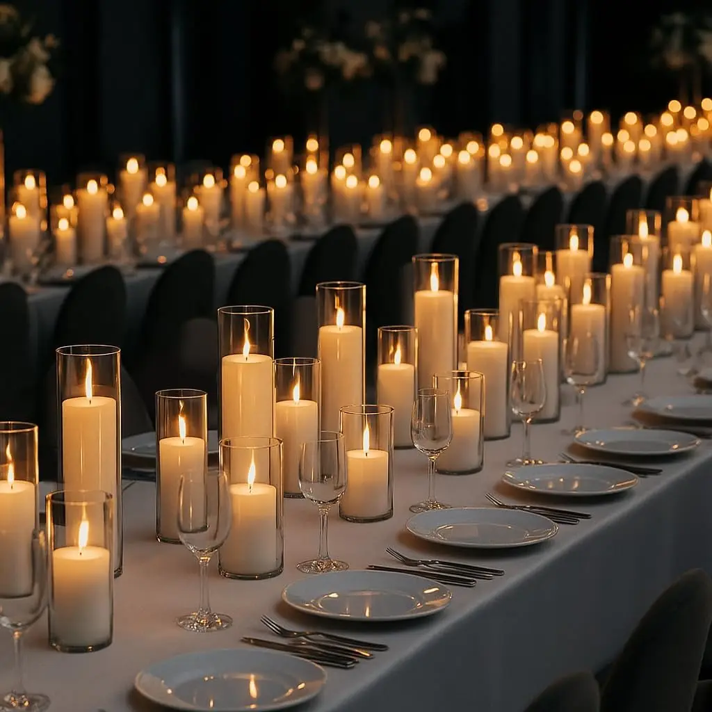 Glass Hurricane Candle Holder 4.7
