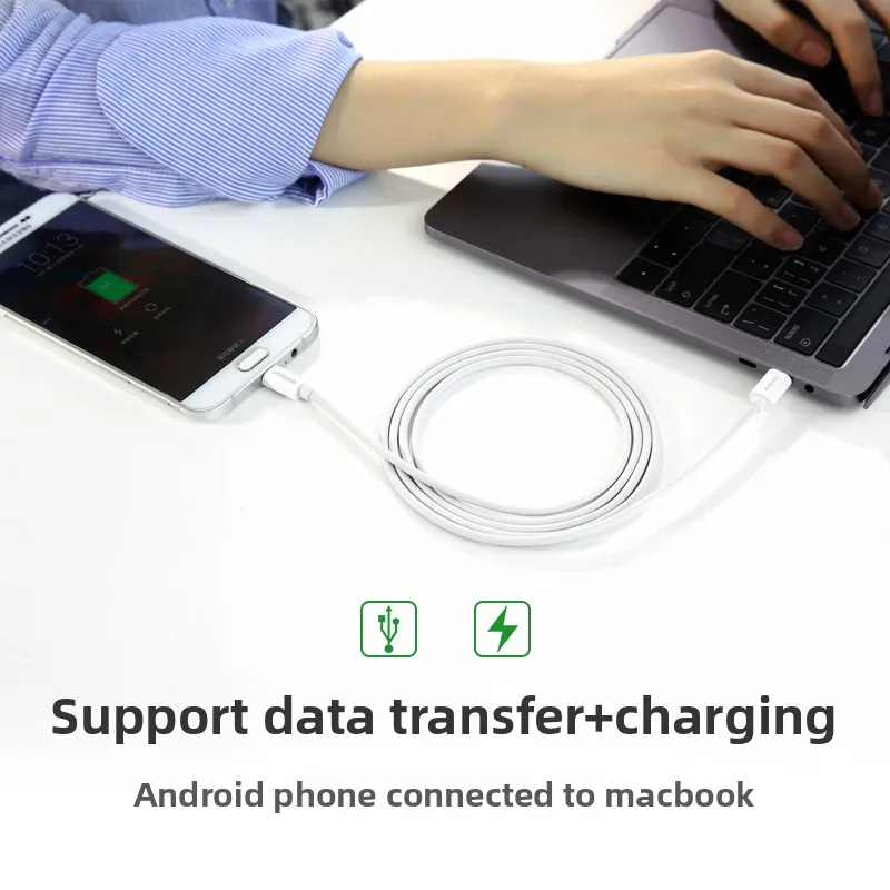 UGREEN Type C To Micro USB Cable 1.5m 2A Data charging For Android cell Mobile phone 1ADAC earphone Notebook USB C Cable OTG lin