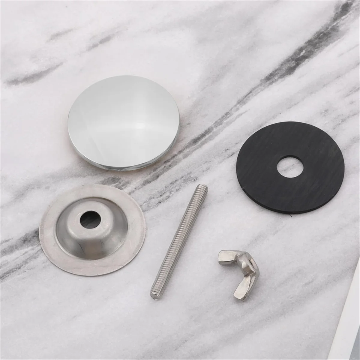 2 Inch Kitchen Sink Hole Covers, Stainless Steel Faucet Hole Cover Sink Tap Hole Plug Cap for Leakage Prevention