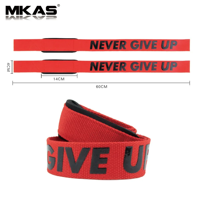 1 Pair Gym Sports Fitness Wrist Band Anti-slip Pull Up Weight Lifting Training Silicone Wrist Band Hard Pull Grip Power Strap