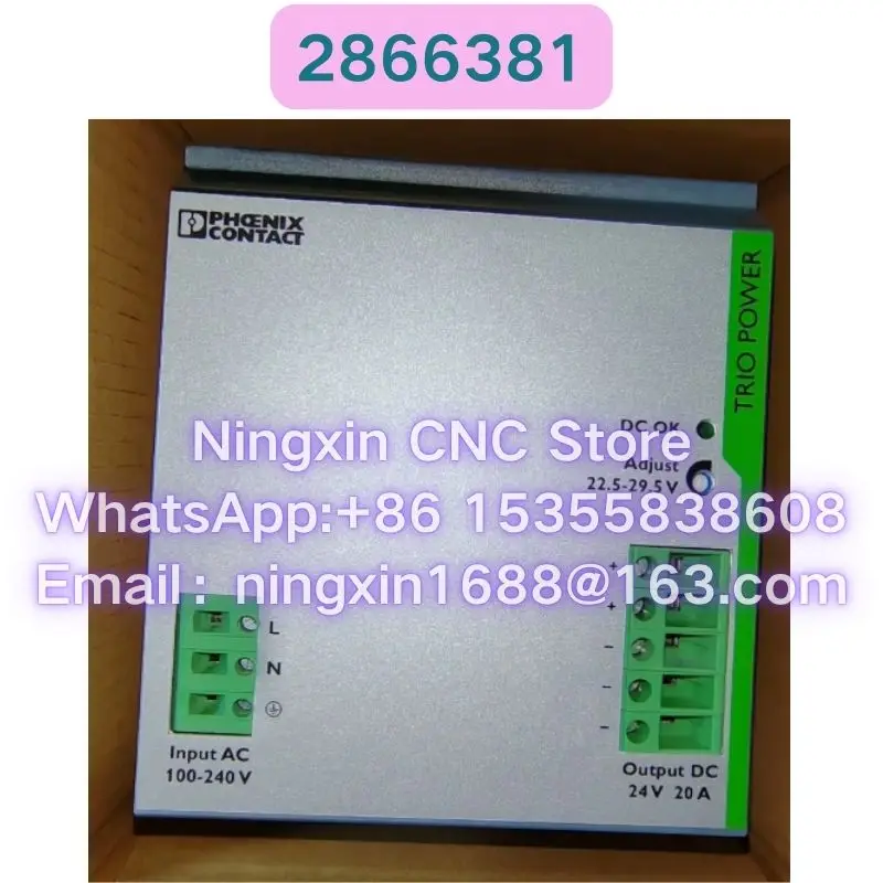 

Brand New 2866381 TRIO-PS/1AC/24DC/20 Switching power supply input 220V output 24V current 20A Fast delivery