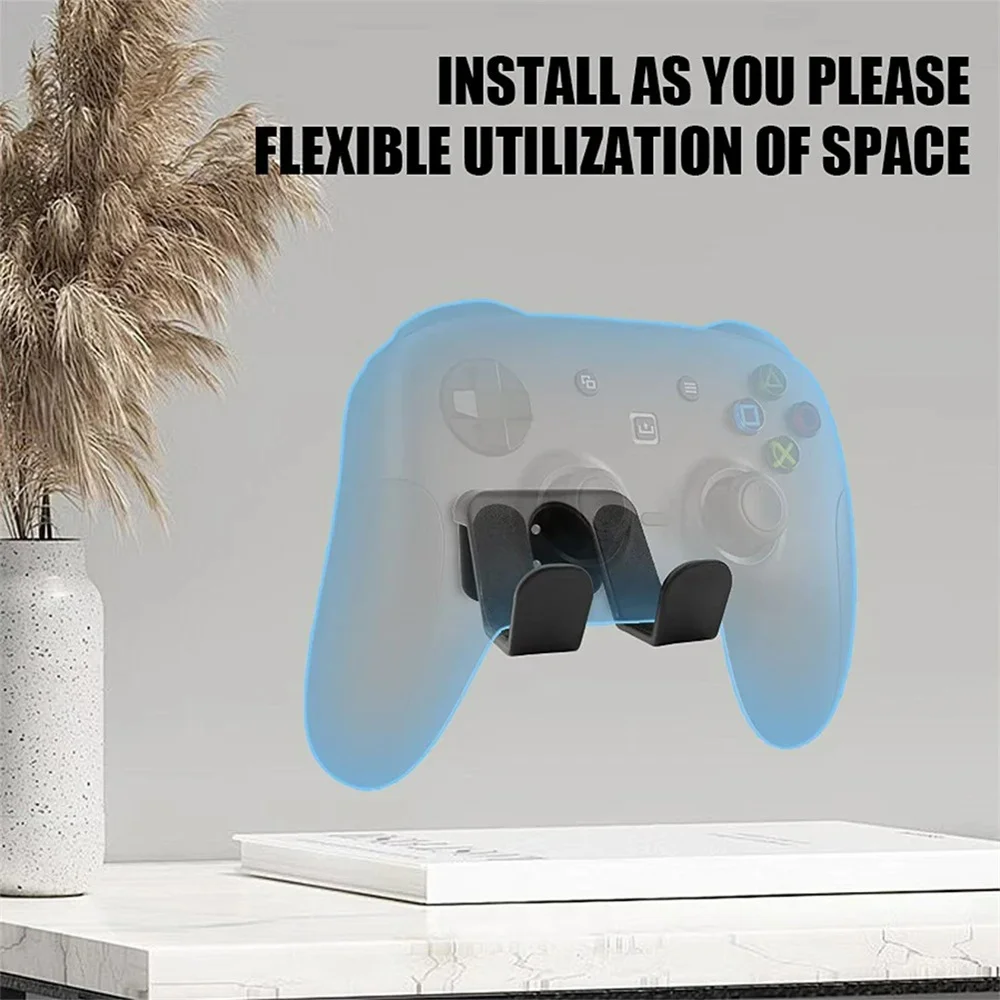 

Home Storage Rack Wall Mounted Game Controller Bracket Base No Punching Game Accessories for Nintendo Switch Pro Sony Xbox Mount