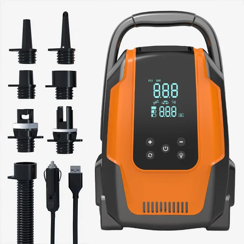 2026 الكهربائية نفخ سيارة مضخة هواء لصق مجلس خيمة كاياك سوب المحمولة الكهربائية اللاسلكية مضخة هواء عالية الضغط 258 #5