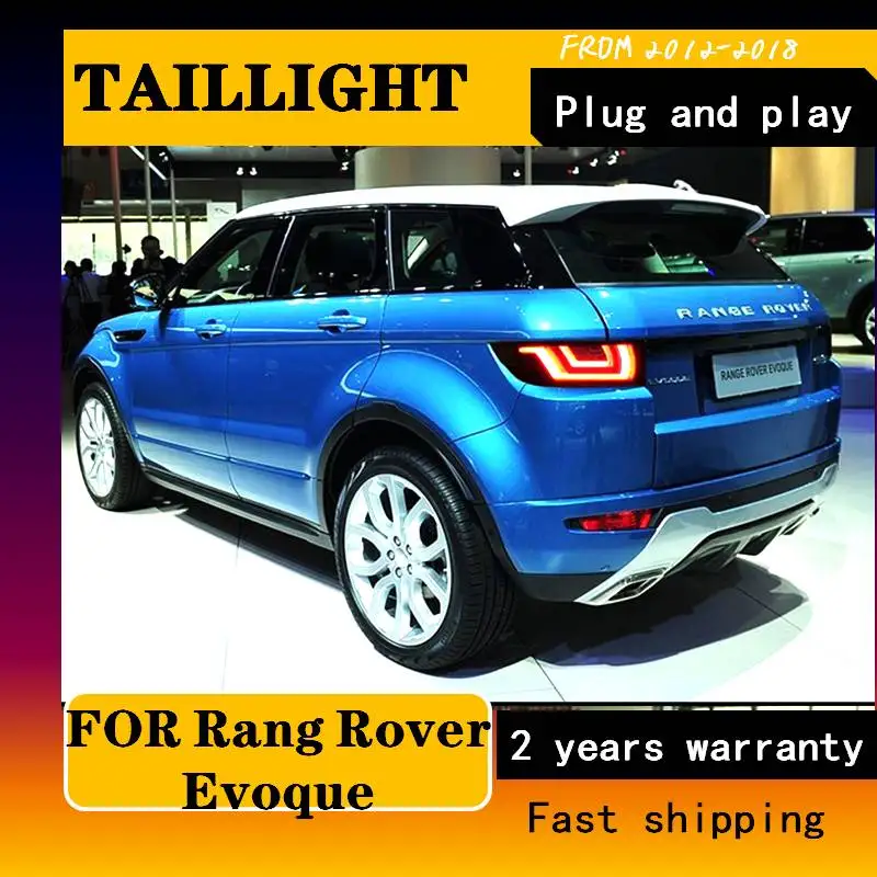 

Car Styling For Rang Rover Evoque Taillight 2012 2013 2014-2018 Tail Lamp Dynamic Turn Signal Car Accessories