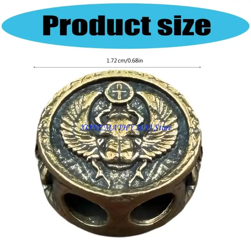 F42F Metal Insect Pendant for Keychain and Backpack Decoration Unique Insect Charm Paracord Accessories