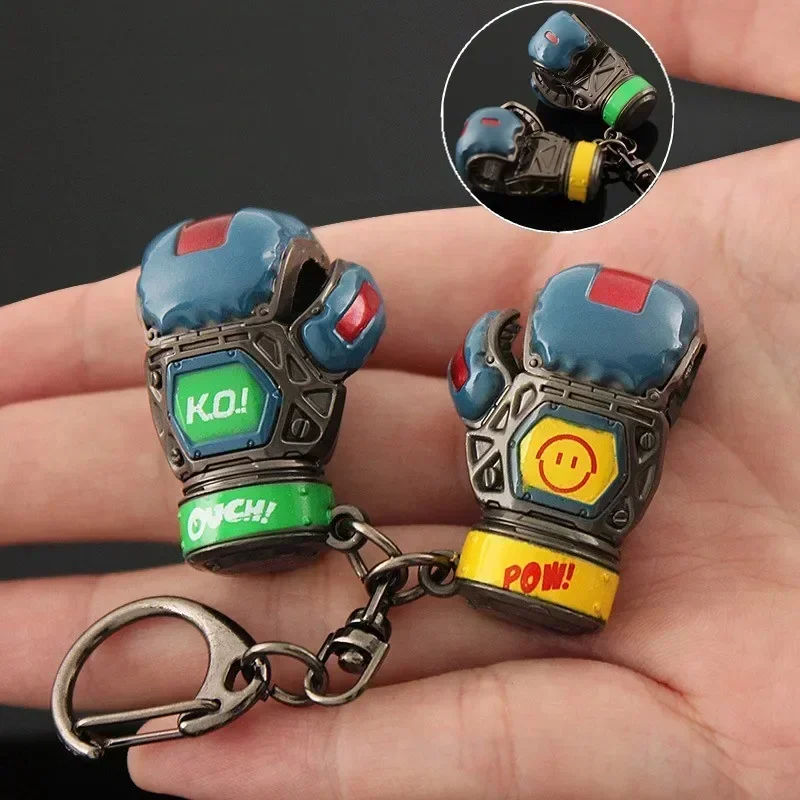 Apex Legends Robot Family Treasure Boxing Gloves Alloy Katana Swords Accessories 3.5cm Keychain Model Gifts Toys Boys I Got You