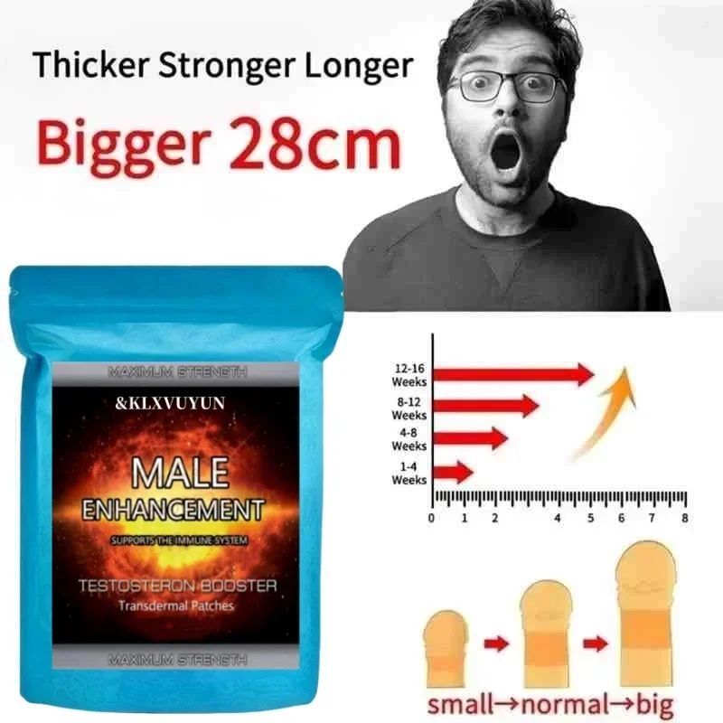 Tribulus Terrestris, Maca, Ginseng - Male Enhancement Transdermal Patches,Enlarger, Bigger,Longer,Growth,Thicker