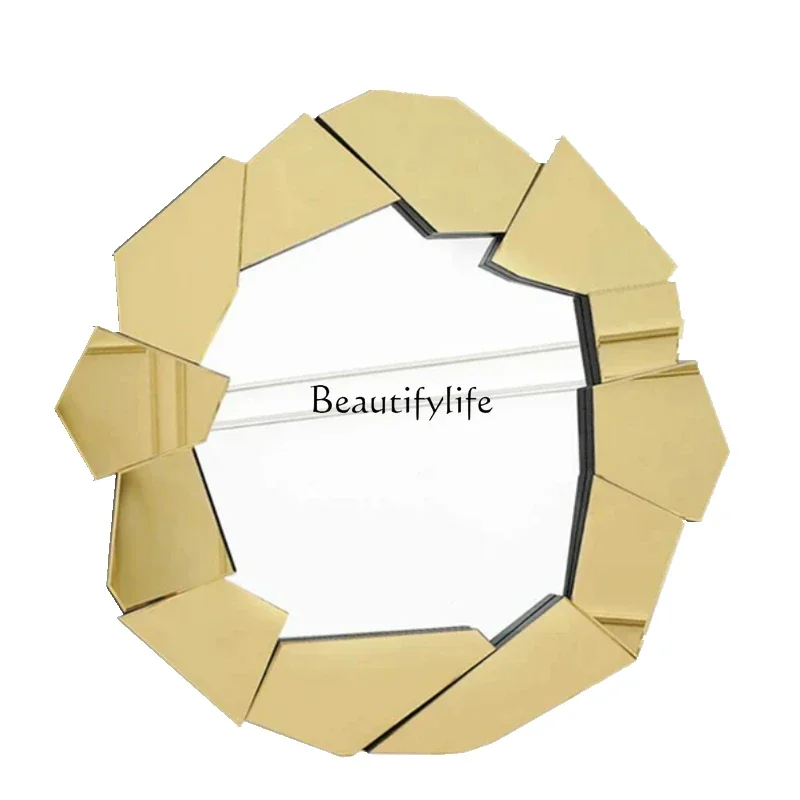 FGBedroom entrance wall hanging three-dimensional dressing decorative mirror dressing table living room bathroom bathroom mirror