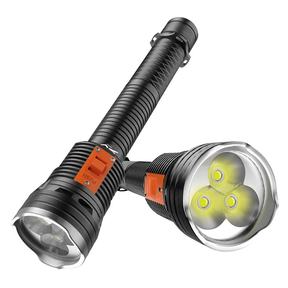 Scube Diving Flashlight P70 LED Light Waterproof Underwater Outdoor Torch Water Sports Swimming Accessories