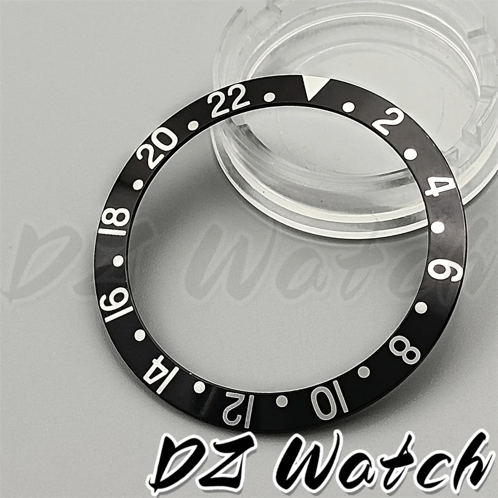 38mm Vintage Aluminum Watch Bezel Black Blue Red Brown Slope Insert fit For 40mm Case Retro Men\'s Watch Replacement Watch Parts