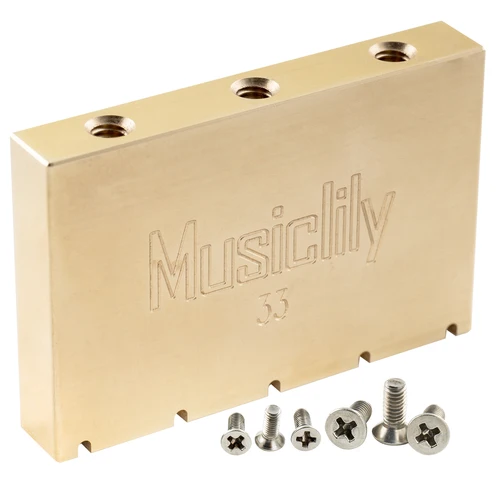 Musiclily Bloque de latón macizo ultra completo para guitarra eléctrica Gotoh GE1996T Floyd Rose Locking Tremolo Bridge