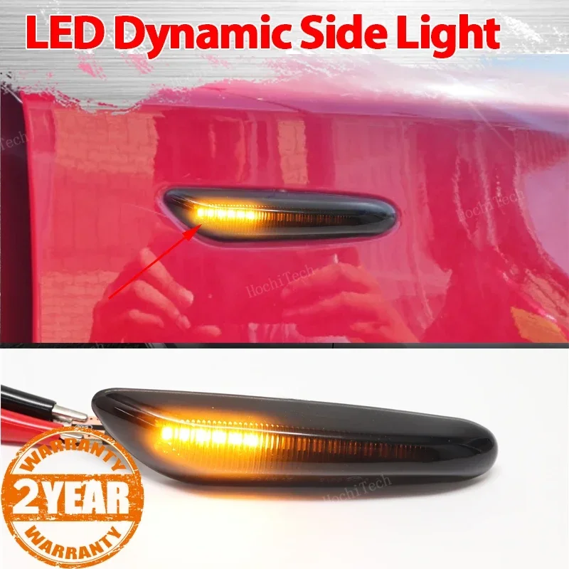 1 Pair Led Dynamic Turn Signal Side Marker Light For BMW 1 3 5 serie E46 E60 E61 E81 E82 E87 E88 E90 E91 E92 E93 E84 E83 X5 E53