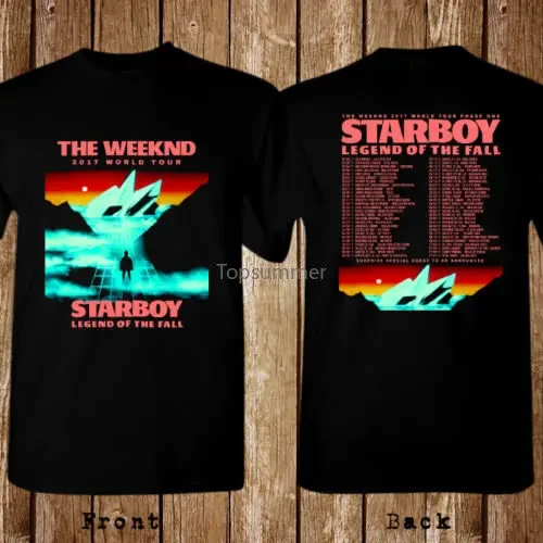 The Weeknd World Tour Dates 2017 Size S 5Xl T Shirt