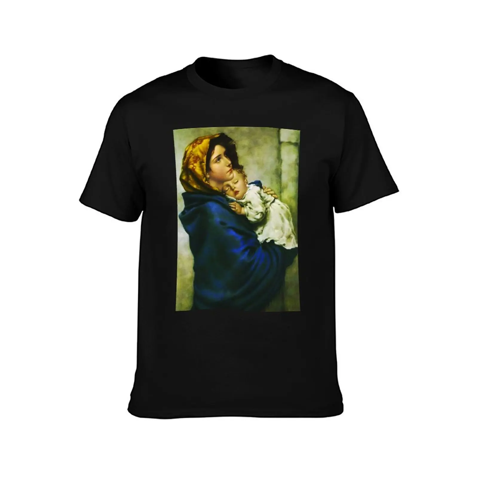 Madonnina - Virgin Mary - Madonna of the Streets T-Shirt Casual Lightweight Short Sleeve Top T-Shirt