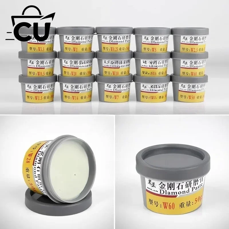 1pc Diamond Paste Compound Mirror Polishing Lapping Syringes W0.25-60 Micron Glass Jade Jewelry Metal Buffing Abrasive Tools New