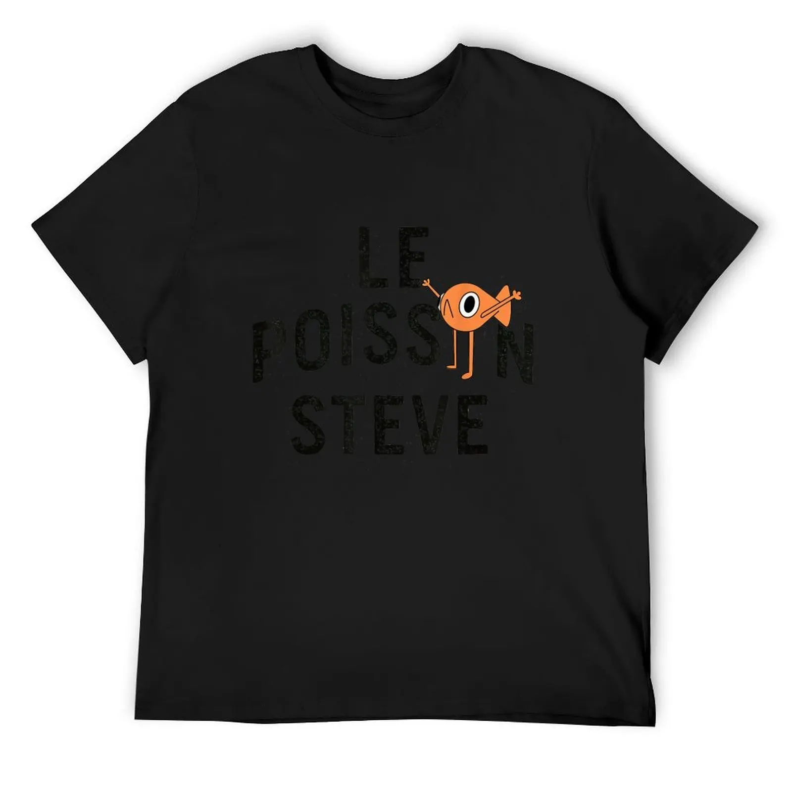 

2025 Funny Fish Le Poisson Steve T-Shirt sweat plus sizes graphic tee shirt mens designer clothes