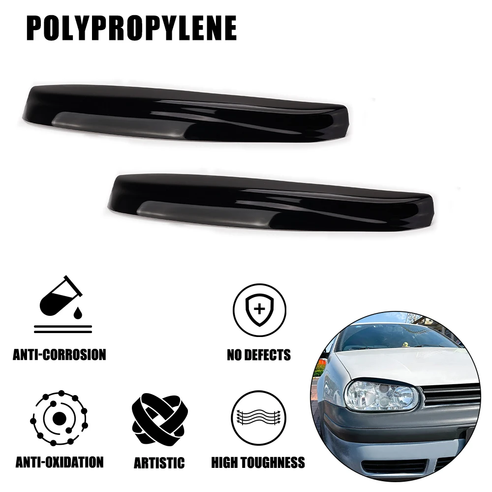 Automotive Lamp Eyebrow Decoration for VW GOLF 4 IV Covers Headlight Eyebrow Car Eyelid Cove BAD LOOK + ABE