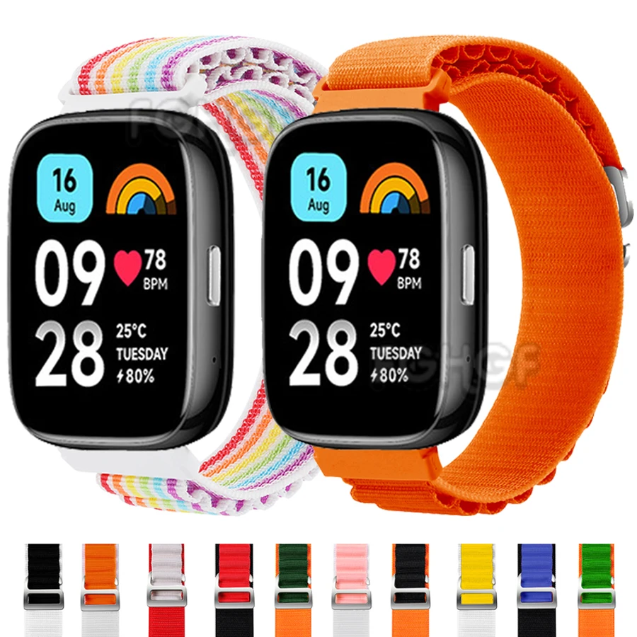 

For Redmi Watch 3 Active Strap Nylon Loop Watch Band For Xiaomi Redmi Watch 3 Active Bracelet Wristband Correa Pulseira Accessor