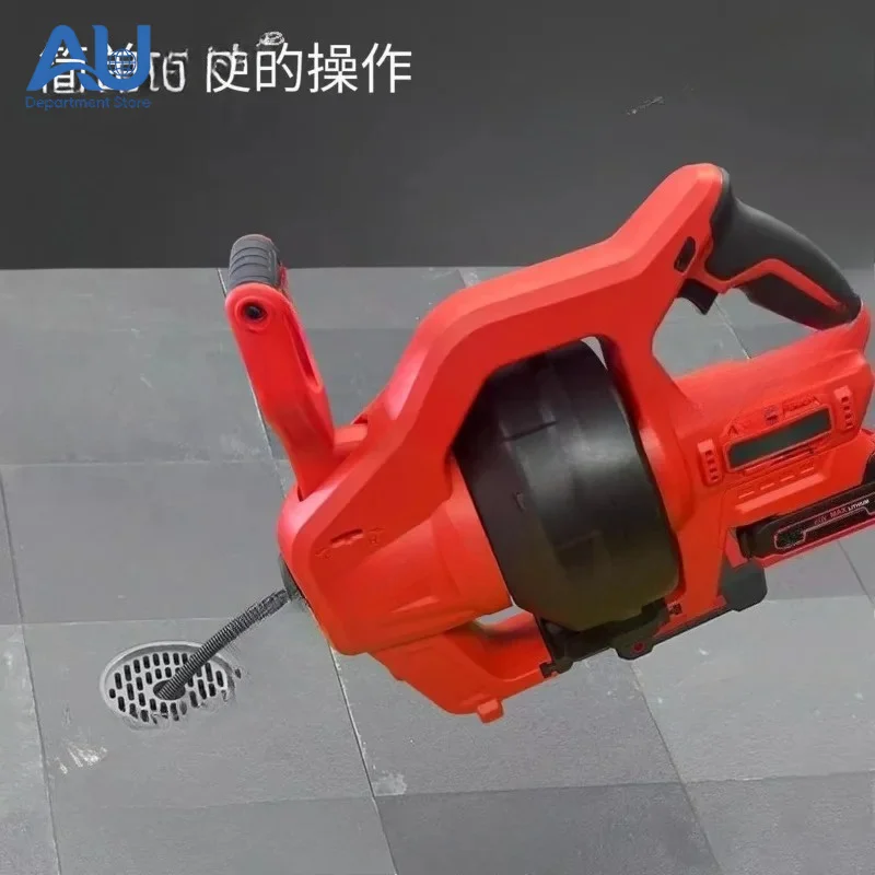 Kitchen Pipe Dredging Cleaner | 20V Cordless 25FT Auto-Feed Electric Drain Auger